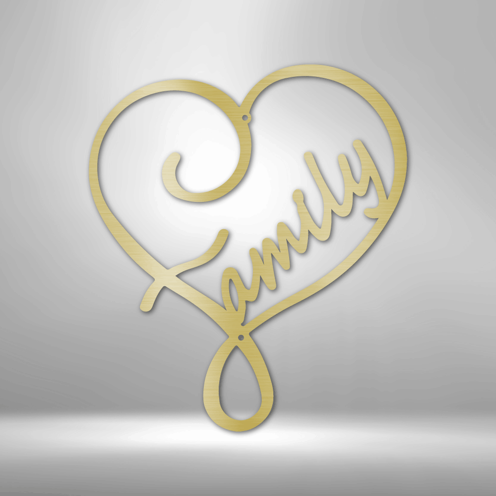 Family Love - Steel Sign