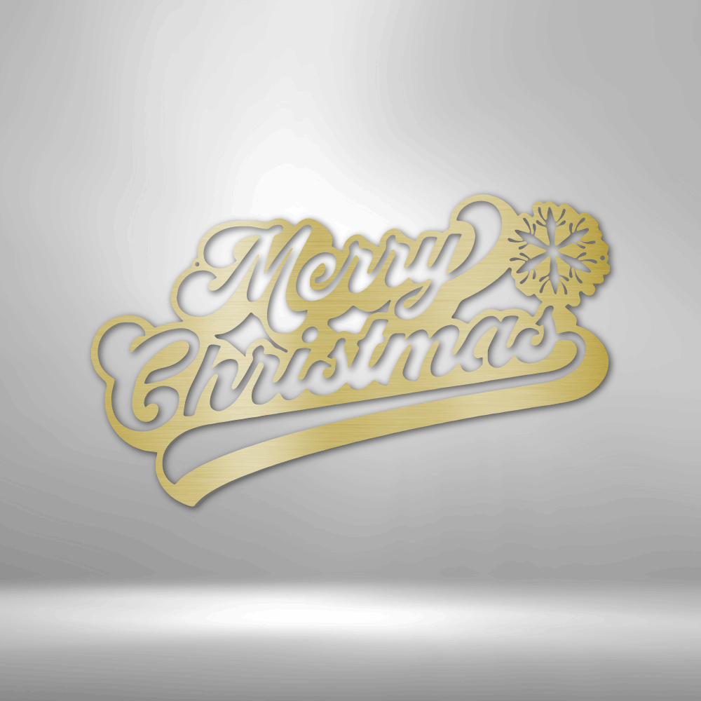 Merry Christmas Quote - Steel Sign