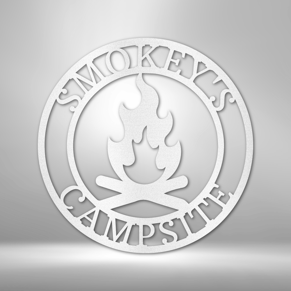 Campfire Monogram - Steel Sign