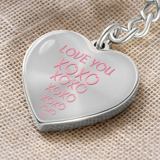 Love You Heart Keychain