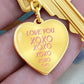 Love You Heart Keychain