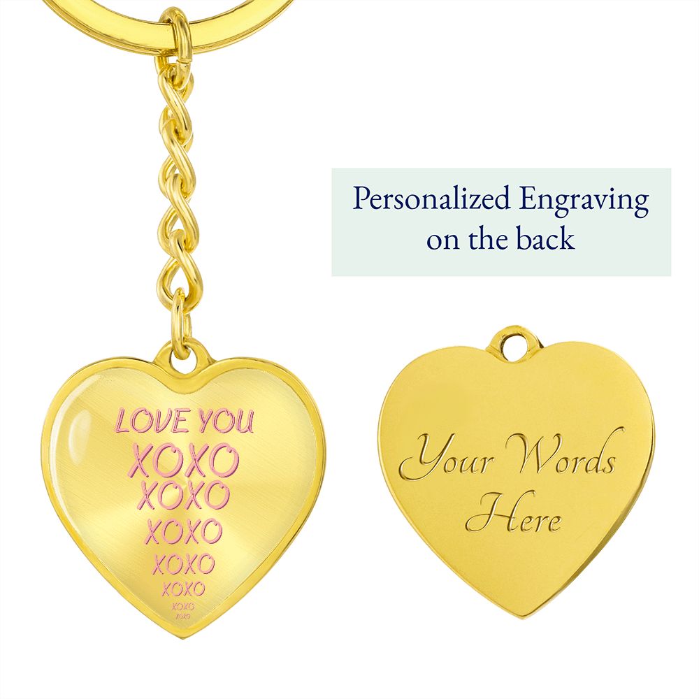 Love You Heart Keychain