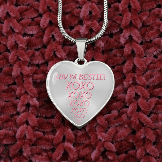 Bestie Heart Necklace