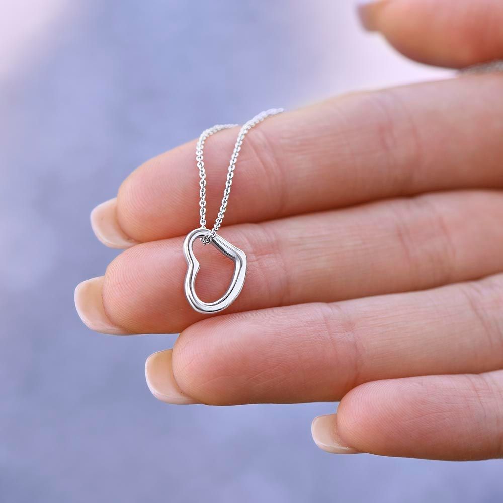 Delicate Heart Necklace - Grandma